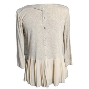 Pebble and Stone rayon pleated top